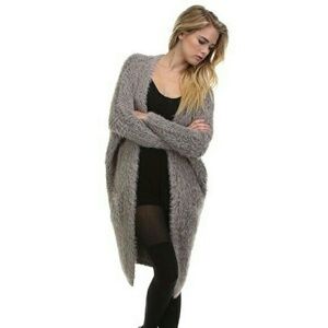 Snuggly Fuzzy Open Cardigan NWT